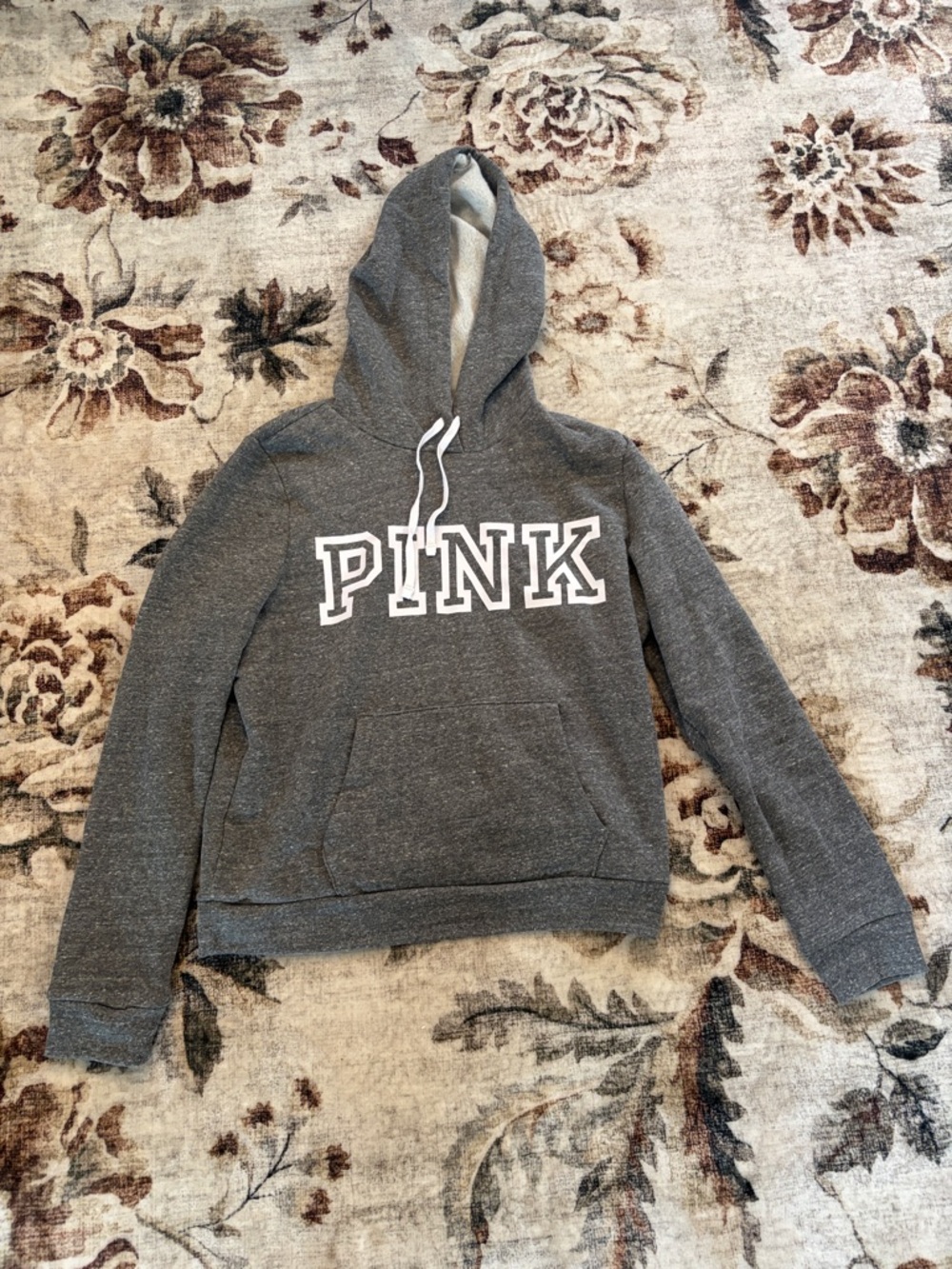 Victoria's Secret PINK Charcoal Gray Pullover Hoodie
